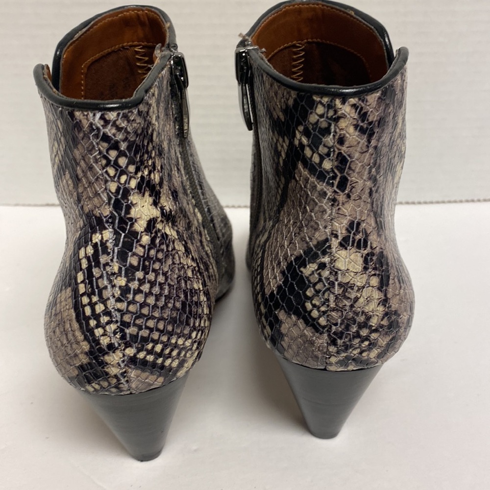 Franco sarto snake skin leather ankle boots size 6.5 - Picture 4 of 7